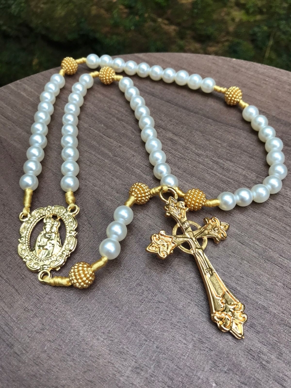 Terço Nossa Senhora Aparecida Safira