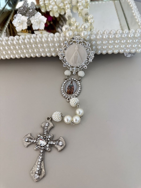 Terço de noiva Nossa Senhora Aparecida Melina